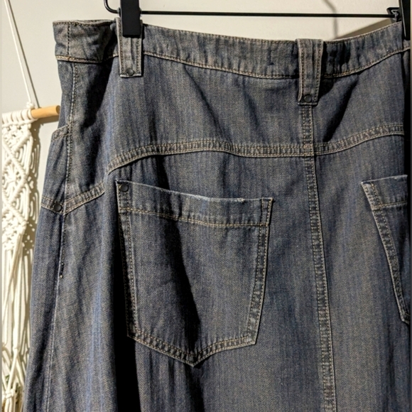 Free People Organic Wash Curve Seam Waist Maxi Skirt 31 - Picture 8 of 13